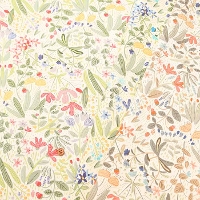 Cotton twill print fabric - Meadow flowers