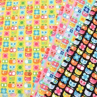 Cotton Sheeting Print Fabric Neutro Animal Cat