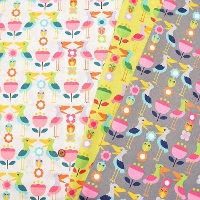 Cotton Sheeting Print Fabric Neutro Animal Shoebill