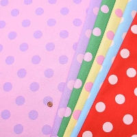 Cotton Oxford Print Fabric Polka Dot