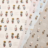 Cotton Sheeting Print Fabric Little Story Puss in Boots