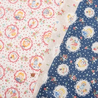 Cotton shirting print fabric One Mile Roses Girl