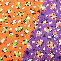 Cotton sheeting print fabric Halloween