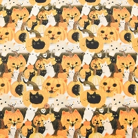 USA Cotton TIMELESS TREASURES MEOW LOWEEN