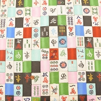 Cotton Sheeting Print Fabric Nora Mahjong