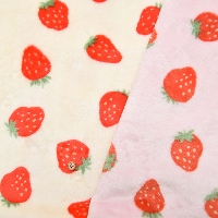 Made in China Moisture-absorbing and heat-generating fleece fabric Flammin Strawberry