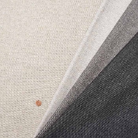 Oshu washable 2-way stretch tweed twill fabric, plain