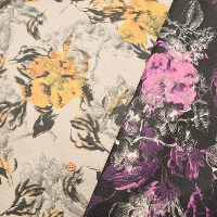 Polyester knit inkjet print fabric Flower