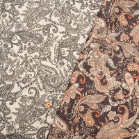 Polyester knit inkjet print fabric Paisley