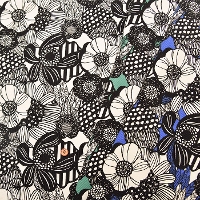 Cotton Corduroy Print Fabric Art Flower