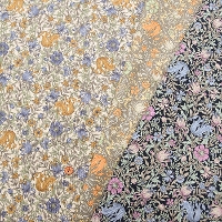 21W Cotton Corduroy Print Fabric Elegant Flower