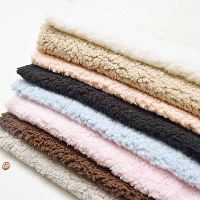 Made in China Polyester Sheepboa Fabric Plain